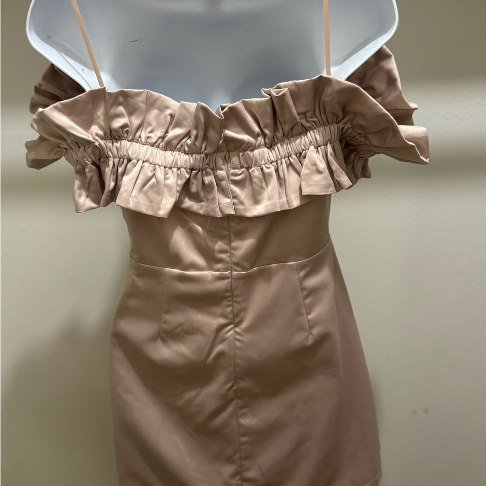 Super Cute Champagne Colored Dress View 6